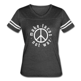 Women’s Vintage T-Shirt - Make Tacos Not War (White Logo) - vintage smoke/white