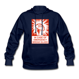 Women's Hoodie - In Case of Emergency (Taco) - navy