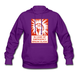 Women's Hoodie - In Case of Emergency (Taco) - purple