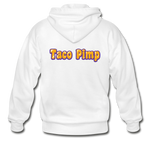 Men's Heavy Blend Adult Zip Hoodie - Taco Pimp - white