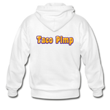 Men's Heavy Blend Adult Zip Hoodie - Taco Pimp - white