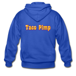 Men's Heavy Blend Adult Zip Hoodie - Taco Pimp - royal blue