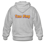 Men's Heavy Blend Adult Zip Hoodie - Taco Pimp - heather gray