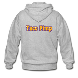 Men's Heavy Blend Adult Zip Hoodie - Taco Pimp - heather gray