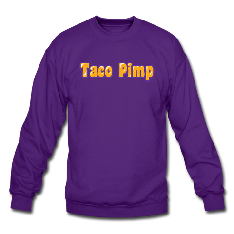 Crewneck Sweatshirt - Taco Pimp - purple