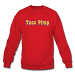 Crewneck Sweatshirt - Taco Pimp - red