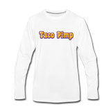 Men's Long Sleeve T-Shirt - Taco Pimp - white