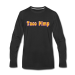 Men's Long Sleeve T-Shirt - Taco Pimp - black