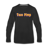 Men's Long Sleeve T-Shirt - Taco Pimp - black