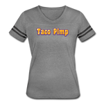 Women’s Vintage T-Shirt - Taco Pimp - heather gray/charcoal