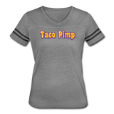 Women’s Vintage T-Shirt - Taco Pimp - heather gray/charcoal