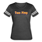 Women’s Vintage T-Shirt - Taco Pimp - vintage smoke/white