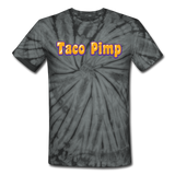 Unisex Tie Dye T-Shirt - Taco Pimp - spider black