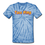 Unisex Tie Dye T-Shirt - Taco Pimp - spider baby blue