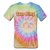 Unisex Tie Dye T-Shirt - Taco Pimp - rainbow