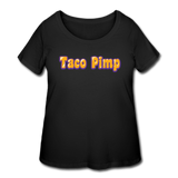 Women’s Curvy T-Shirt - Taco Pimp - black