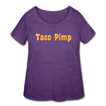 Women’s Curvy T-Shirt - Taco Pimp - heather purple