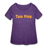 Women’s Curvy T-Shirt - Taco Pimp - heather purple