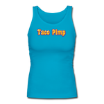 Women's Fitted Tank - Taco Pimp - turquoise