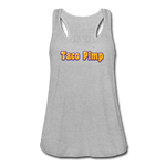 Women's Flowy Tank Top - Taco Pimp - heather gray