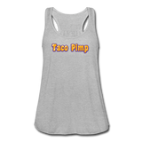 Women's Flowy Tank Top - Taco Pimp - heather gray