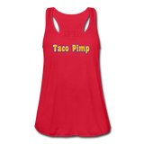 Women's Flowy Tank Top - Taco Pimp - red