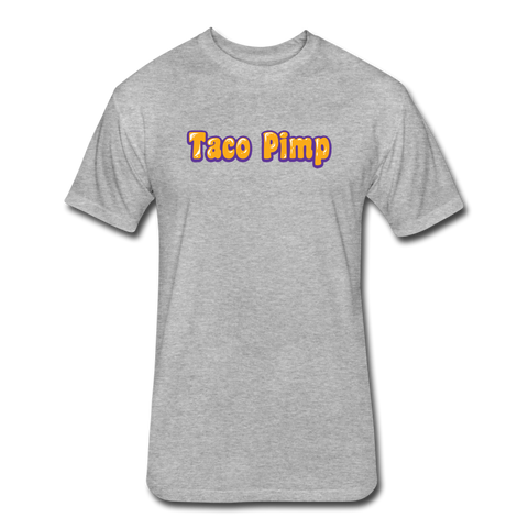 Fitted Men's T-Shirt - Taco Pimp - heather gray