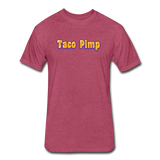 Fitted Men's T-Shirt - Taco Pimp - heather burgundy