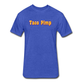 Fitted Men's T-Shirt - Taco Pimp - heather royal