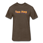 Fitted Men's T-Shirt - Taco Pimp - heather espresso