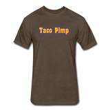 Fitted Men's T-Shirt - Taco Pimp - heather espresso