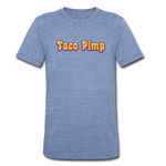 Men's Tri-Blend T-Shirt - Taco Pimp - heather Blue