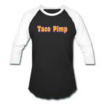 Baseball T-Shirt - Taco Pimp - black/white