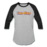 Baseball T-Shirt - Taco Pimp - heather gray/black