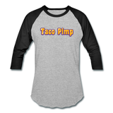 Baseball T-Shirt - Taco Pimp - heather gray/black