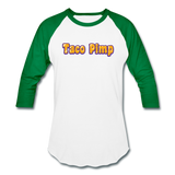 Baseball T-Shirt - Taco Pimp - white/kelly green