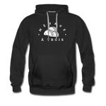 Men’s Premium Hoodie - Menage A Trois (White Logo) - black