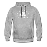 Men’s Premium Hoodie - Menage A Trois (White Logo) - heather gray