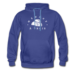 Men’s Premium Hoodie - Menage A Trois (White Logo) - royalblue