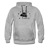 Men’s Premium Hoodie - Menage A Trois (Black Logo) - heather gray