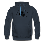 Men’s Premium Hoodie - Menage A Trois (Black Logo) - navy