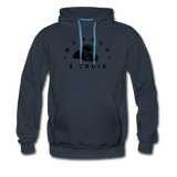 Men’s Premium Hoodie - Menage A Trois (Black Logo) - navy