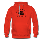 Men’s Premium Hoodie - Menage A Trois (Black Logo) - red