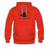 Men’s Premium Hoodie - Menage A Trois (Black Logo) - red