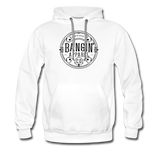 Men’s Premium Hoodie - Bangin' Apparel Co. Logo (Black Logo) - white