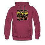 Men's Premium Hoodie - My Mind On Coffee - burgundy