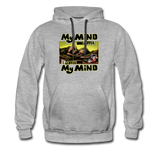 Men's Premium Hoodie - My Mind On Coffee - heather gray