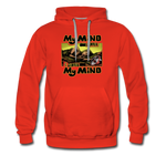 Men's Premium Hoodie - My Mind On Coffee - red