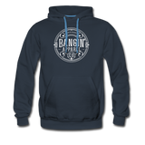 Men’s Premium Hoodie - Bangin' Apparel Co. Logo (White Logo) - navy