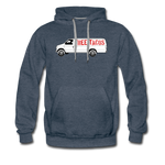 Men’s Premium Hoodie - Free Taco Van - heather denim